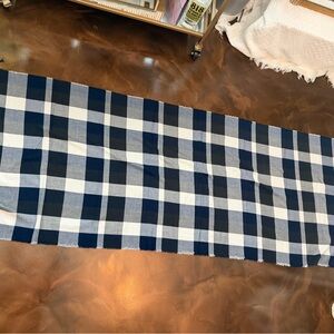 Plush Apparel Plaid Checkered Navy/Black/Gray/White Scarf. Never Worn.